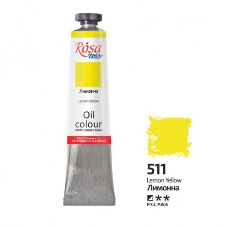 ROSA Studio - Žlutá citronová 60ml - Olejová barva